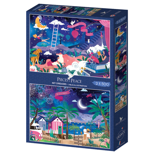 Puzzle 500 Pièces Pieces & Peace - 2 Puzzles - My DreamsPieces & Peace