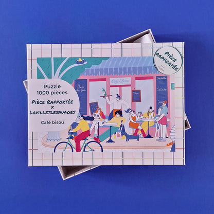 Puzzle 1000 Pièces - Café bisouPièce Rapportée