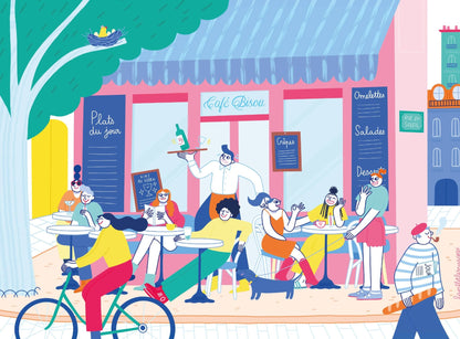 Puzzle 1000 Pièces - Café bisouPièce Rapportée