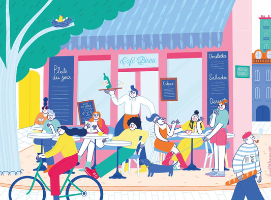 Puzzle 1000 Pièces - Café bisouPièce Rapportée