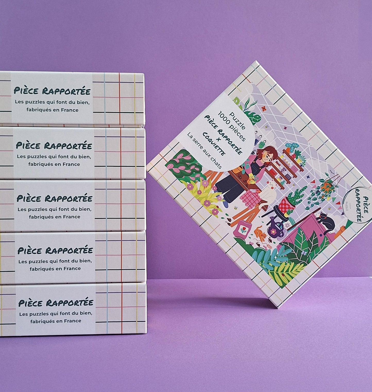 Puzzle 1000 Pièces - La serre aux chatsPièce Rapportée