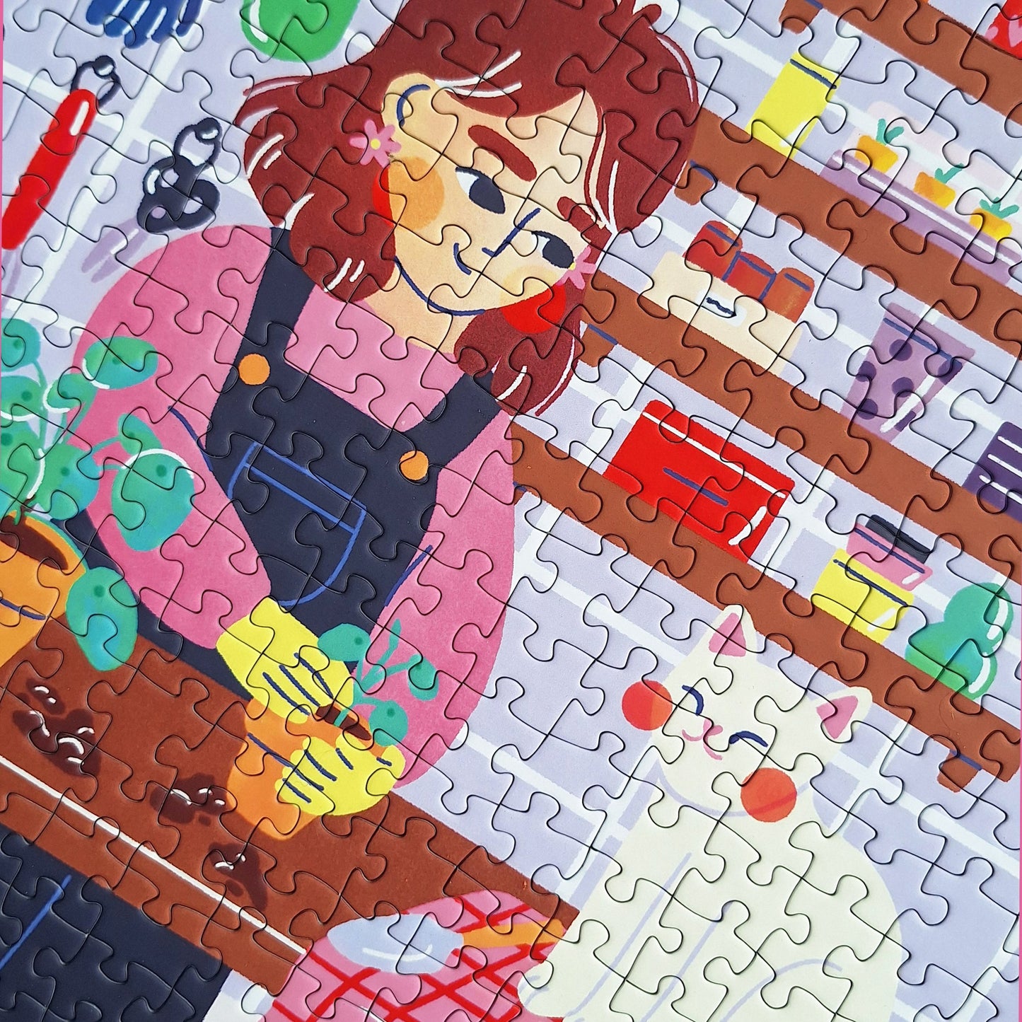 Puzzle 1000 Pièces - La serre aux chatsPièce Rapportée