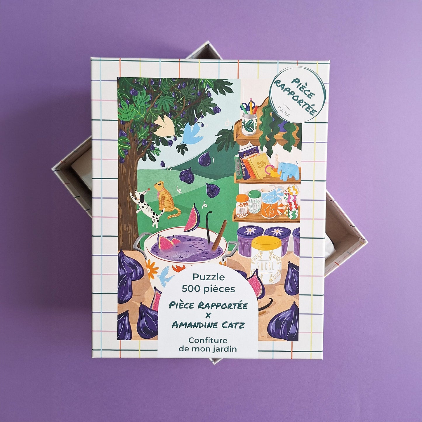 Puzzle 500 Pièces - Confiture de mon jardinPièce Rapportée