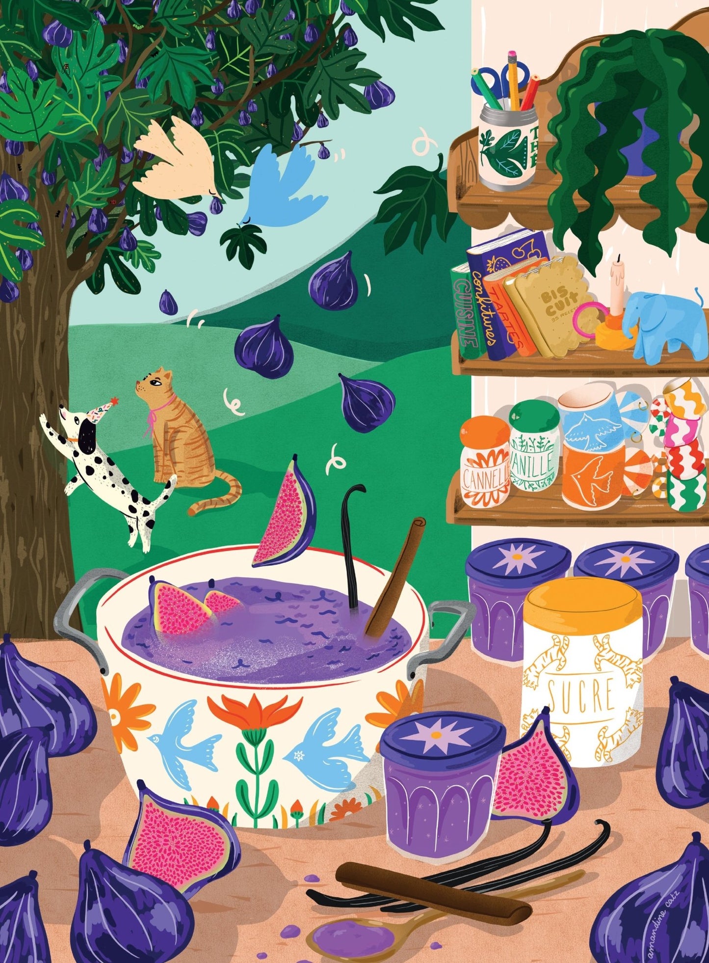 Puzzle 500 Pièces - Confiture de mon jardinPièce Rapportée