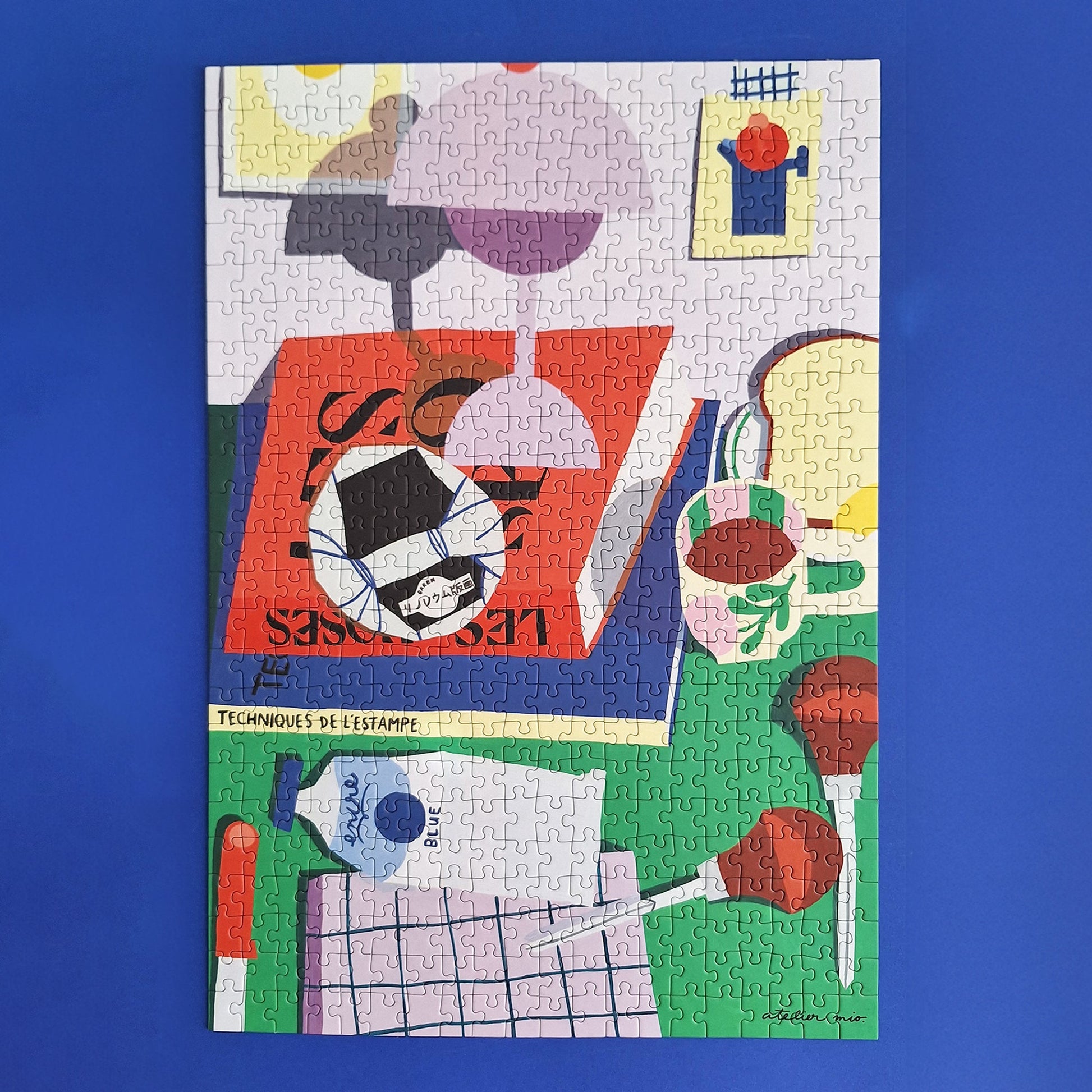 Puzzle 500 Pièces - L'atelier de linogravurePièce Rapportée