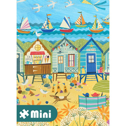 Mini Puzzle 96 Pièces - Mini Beach HutsPieces & Peace