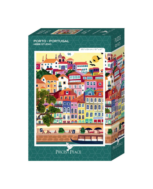 Mini Puzzle 96 Pièces - Porto - PortugalPieces & Peace