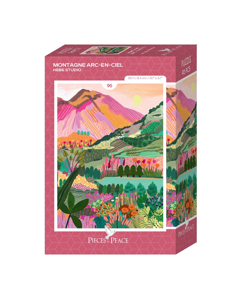 Mini Puzzle 96 Pièces - Rainbow MountainPieces & Peace