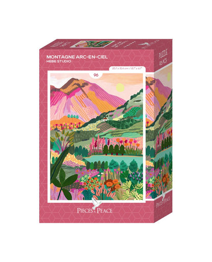 Mini Puzzle 96 Pièces - Rainbow MountainPieces & Peace