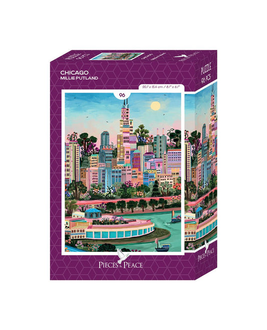 Mini Puzzle de 96 Pièces - ChicagoPieces & Peace