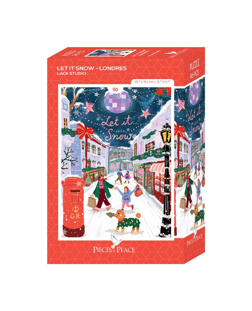 Mini Puzzle de 96 Pièces - Let it Snow - LondresPieces & Peace