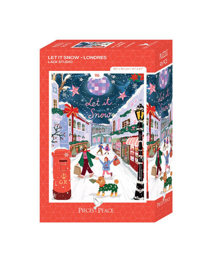Mini Puzzle de 96 Pièces - Let it Snow - LondresPieces & Peace