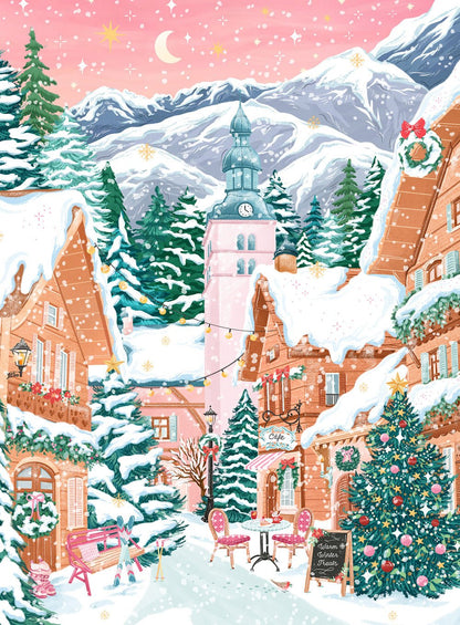 Mini Puzzle de 96 Pièces - Megève, Alpes FrançaisesPieces & Peace