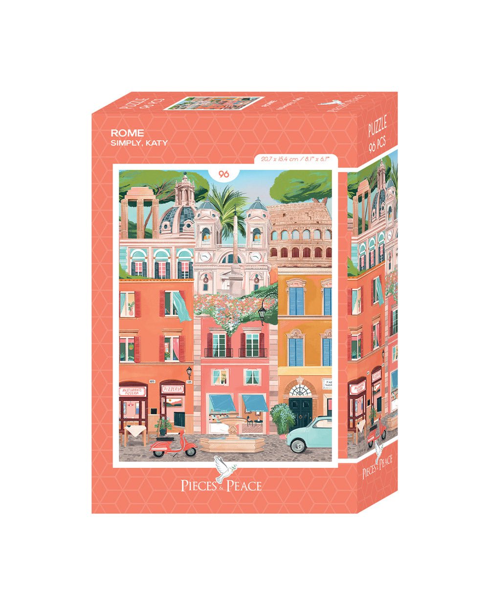 Mini Puzzle de 96 Pièces - RomePieces & Peace