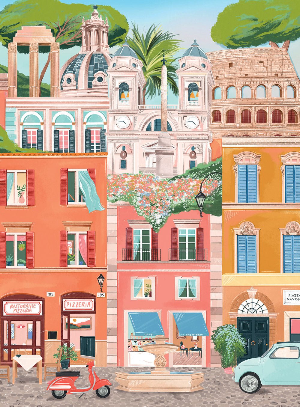 Mini Puzzle de 96 Pièces - RomePieces & Peace