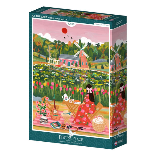 Puzzle 1000 Pièces Pieces & Peace - Au LacPieces & Peace