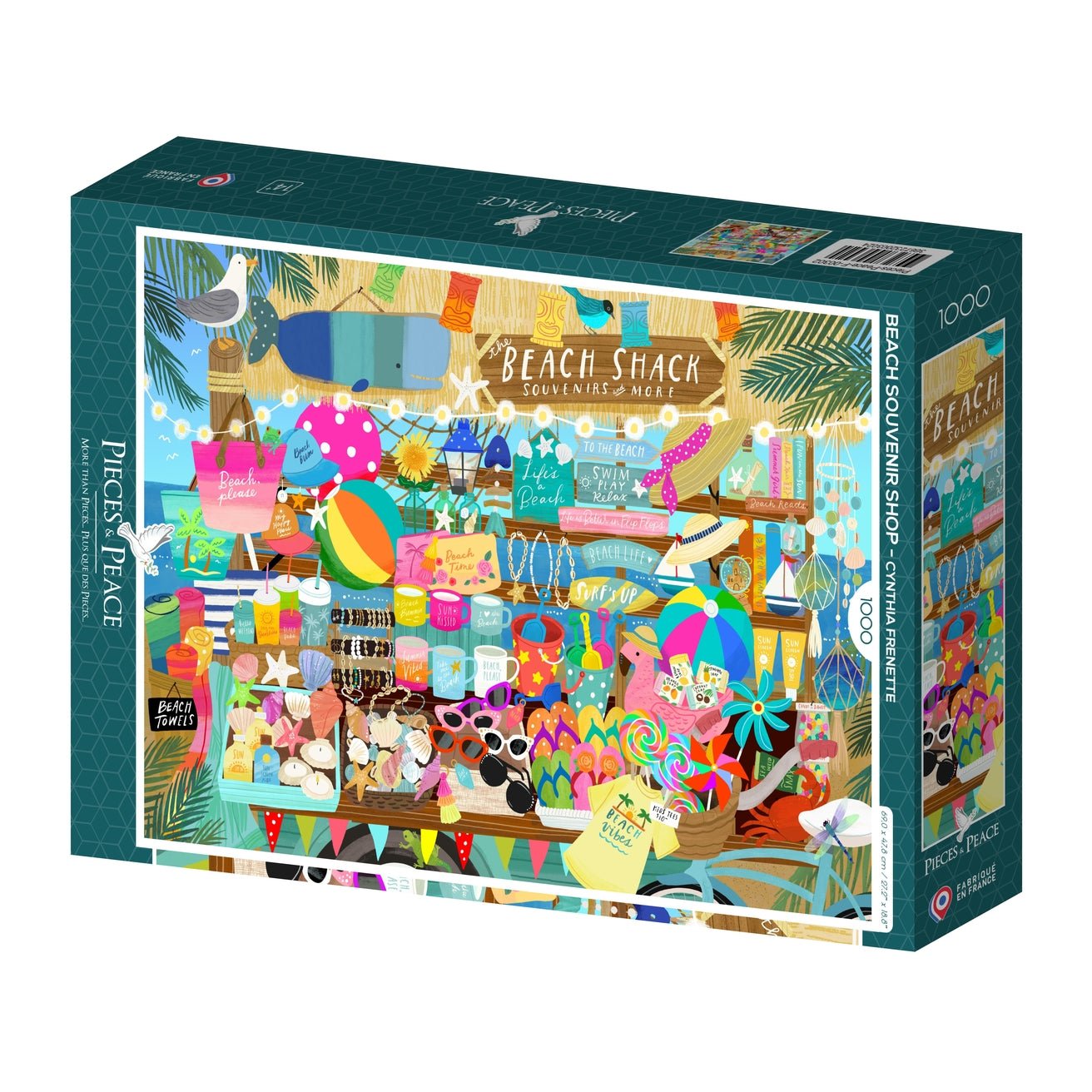 Puzzle 1000 pièces Pieces & Peace - Boutique de Souvenirs de PlagePieces & Peace