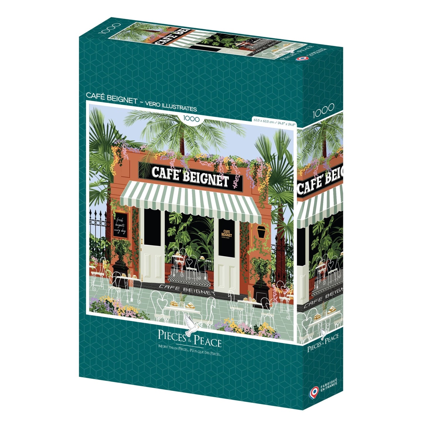 Puzzle 1000 Pièces Pieces & Peace - Café BeignetPieces & Peace
