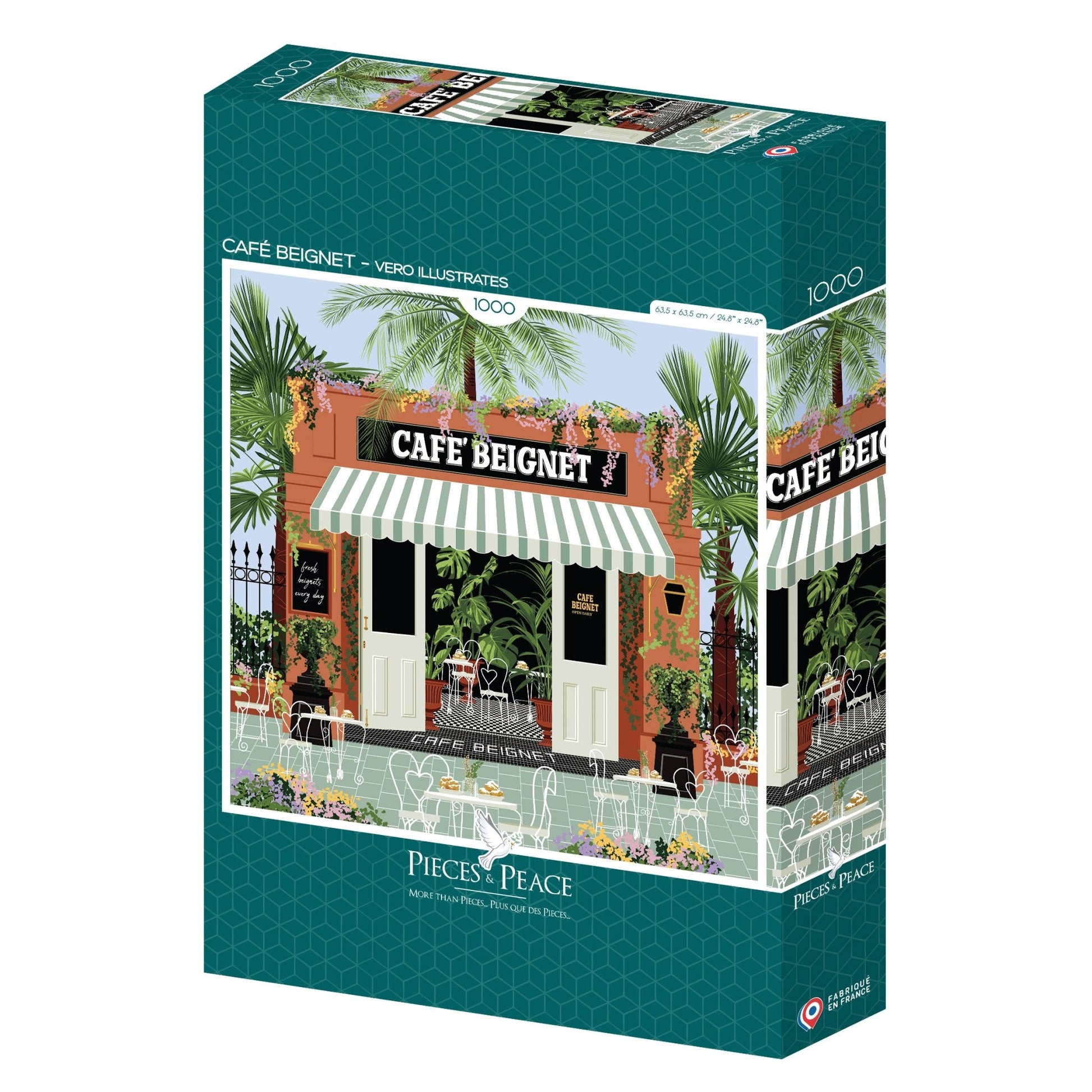 Puzzle 1000 Pièces Pieces & Peace - Café BeignetPieces & Peace