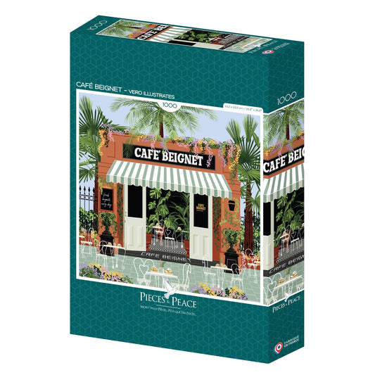 Puzzle 1000 Pièces Pieces & Peace - Café BeignetPieces & Peace