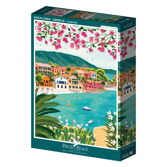 Puzzle 1000 Pièces Pieces & Peace - Céphalonie - GrècePieces & Peace
