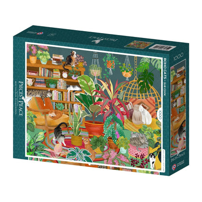 Puzzle 1000 Pièces Pieces & Peace - Chats BohèmesPieces & Peace