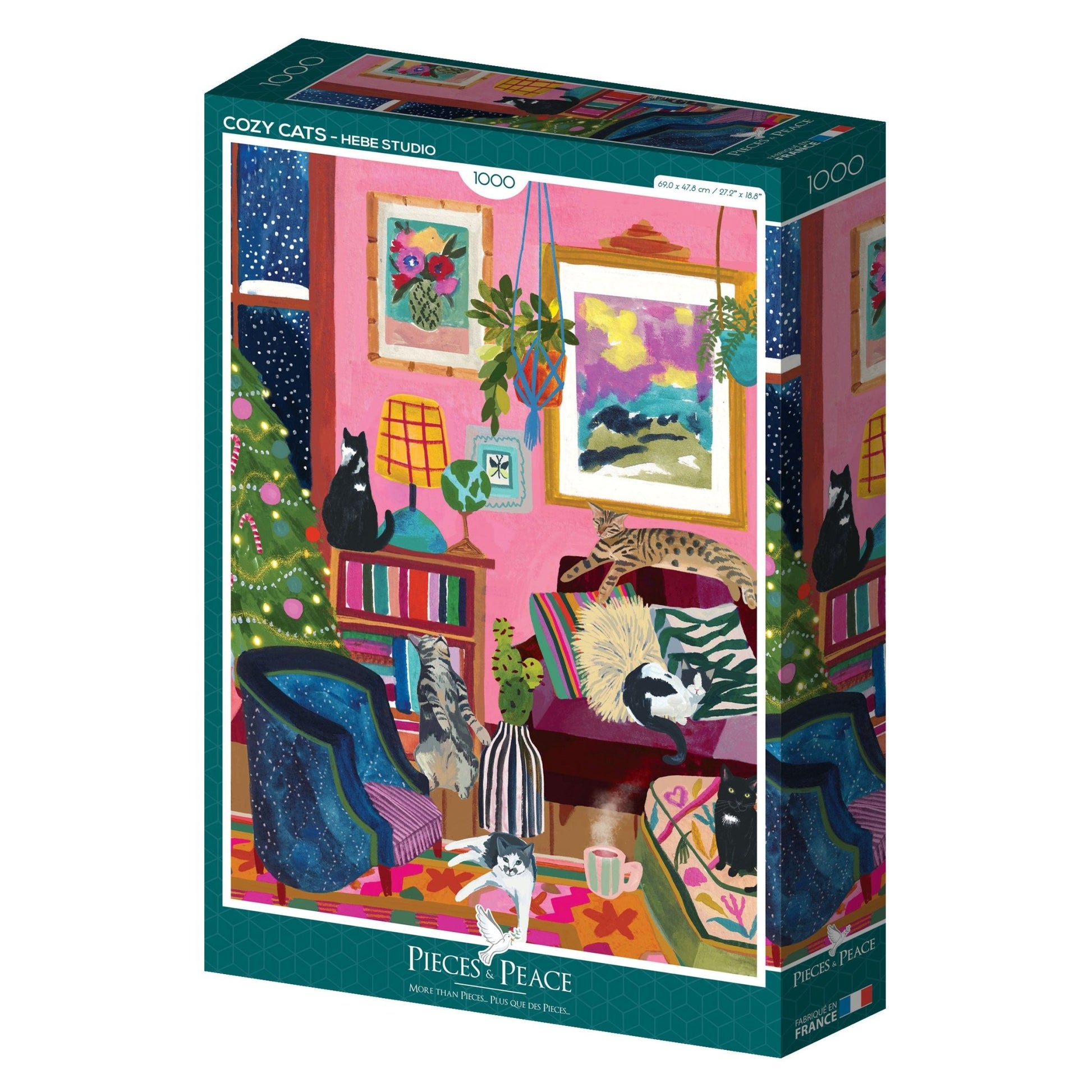 Puzzle 1000 Pièces Pieces & Peace - Chats DouilletsPieces & Peace