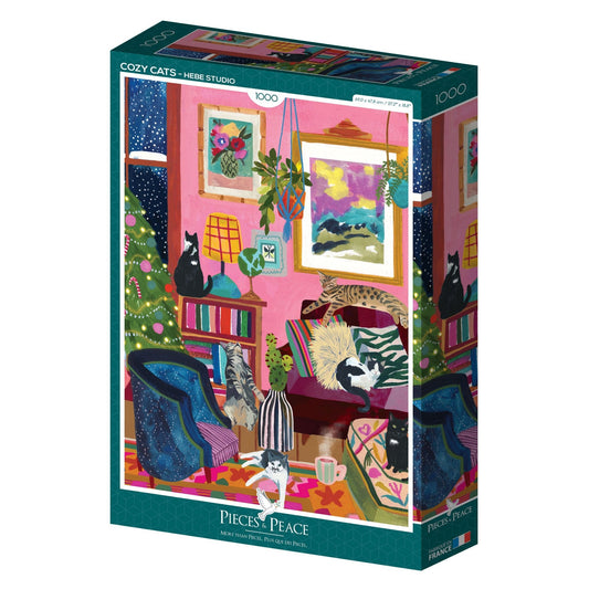 Puzzle 1000 Pièces Pieces & Peace - Chats DouilletsPieces & Peace