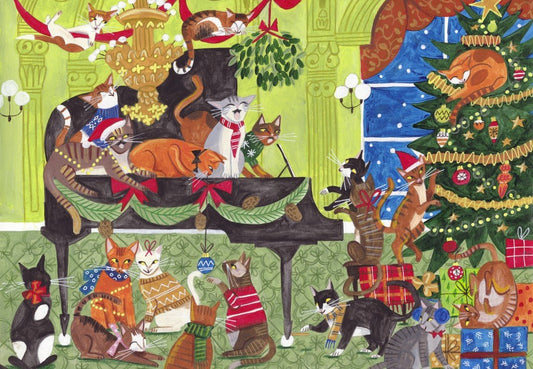 Puzzle 1000 Pièces Pieces & Peace - Chats sur le PianoPieces & Peace
