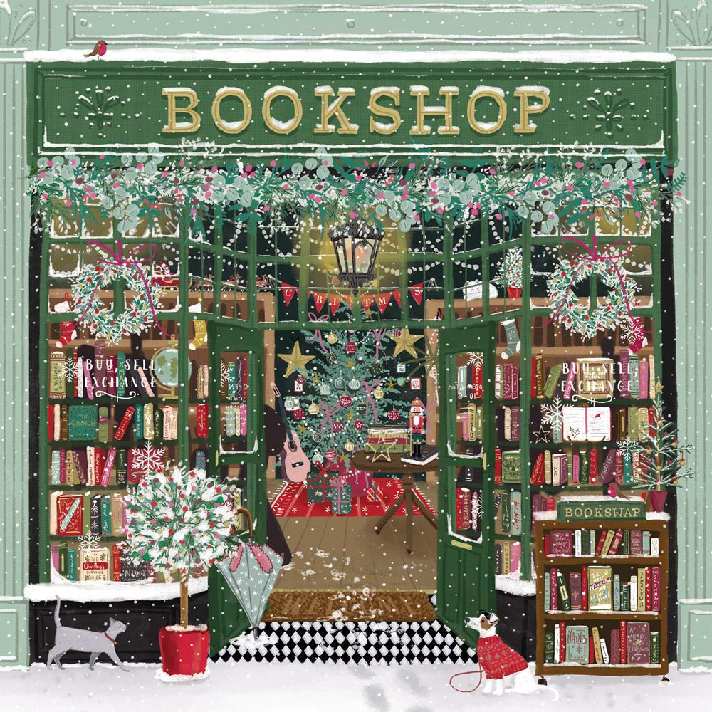 Puzzle 1000 Pièces Pieces & Peace - Christmas BookshopPieces & Peace