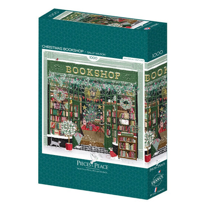 Puzzle 1000 Pièces Pieces & Peace - Christmas BookshopPieces & Peace