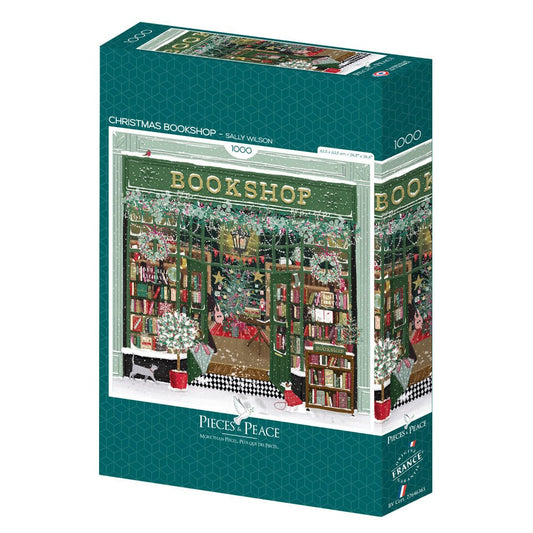 Puzzle 1000 Pièces Pieces & Peace - Christmas BookshopPieces & Peace