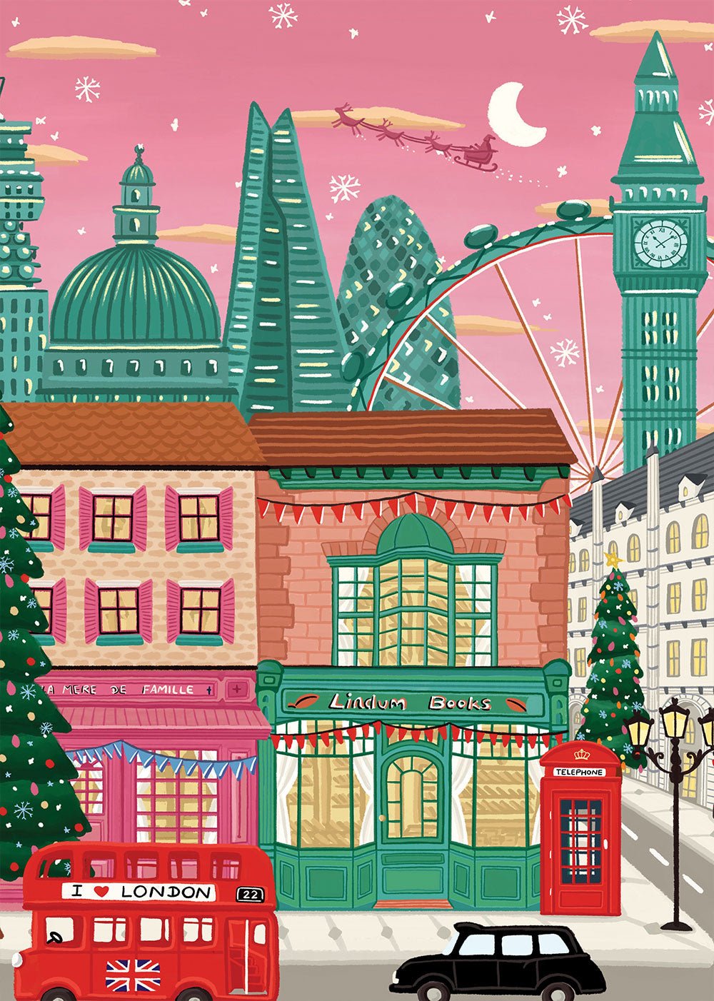 Puzzle 1000 Pièces Pieces & Peace - Christmas in LondonPieces & Peace