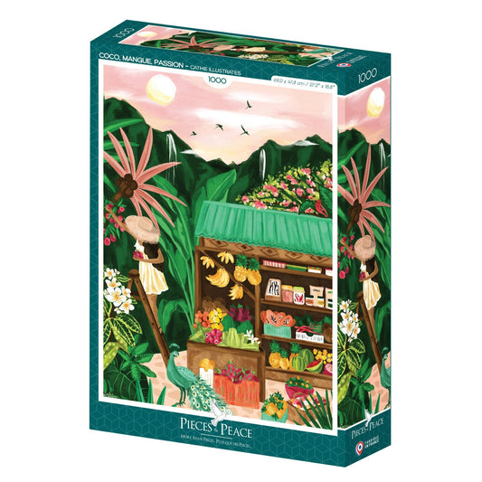 Puzzle 1000 Pièces Pieces & Peace - Coco, Mangue, PassionPieces & Peace