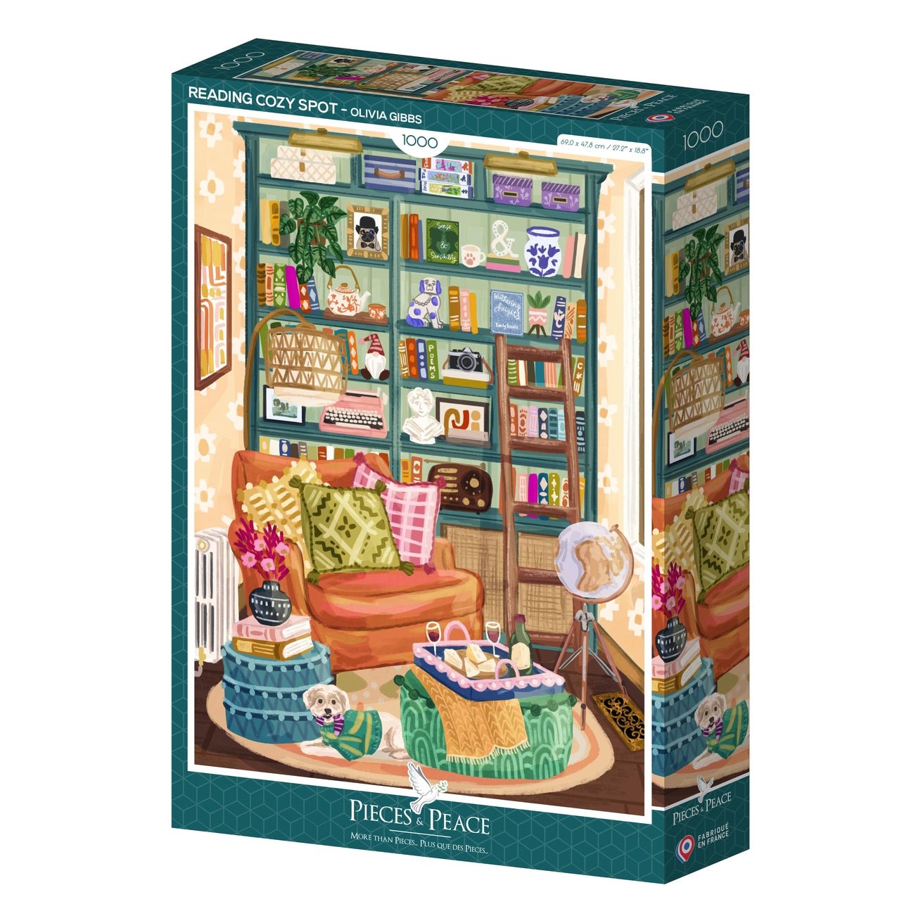 Puzzle 1000 Pièces Pieces & Peace - Coin Lecture DouilletPieces & Peace