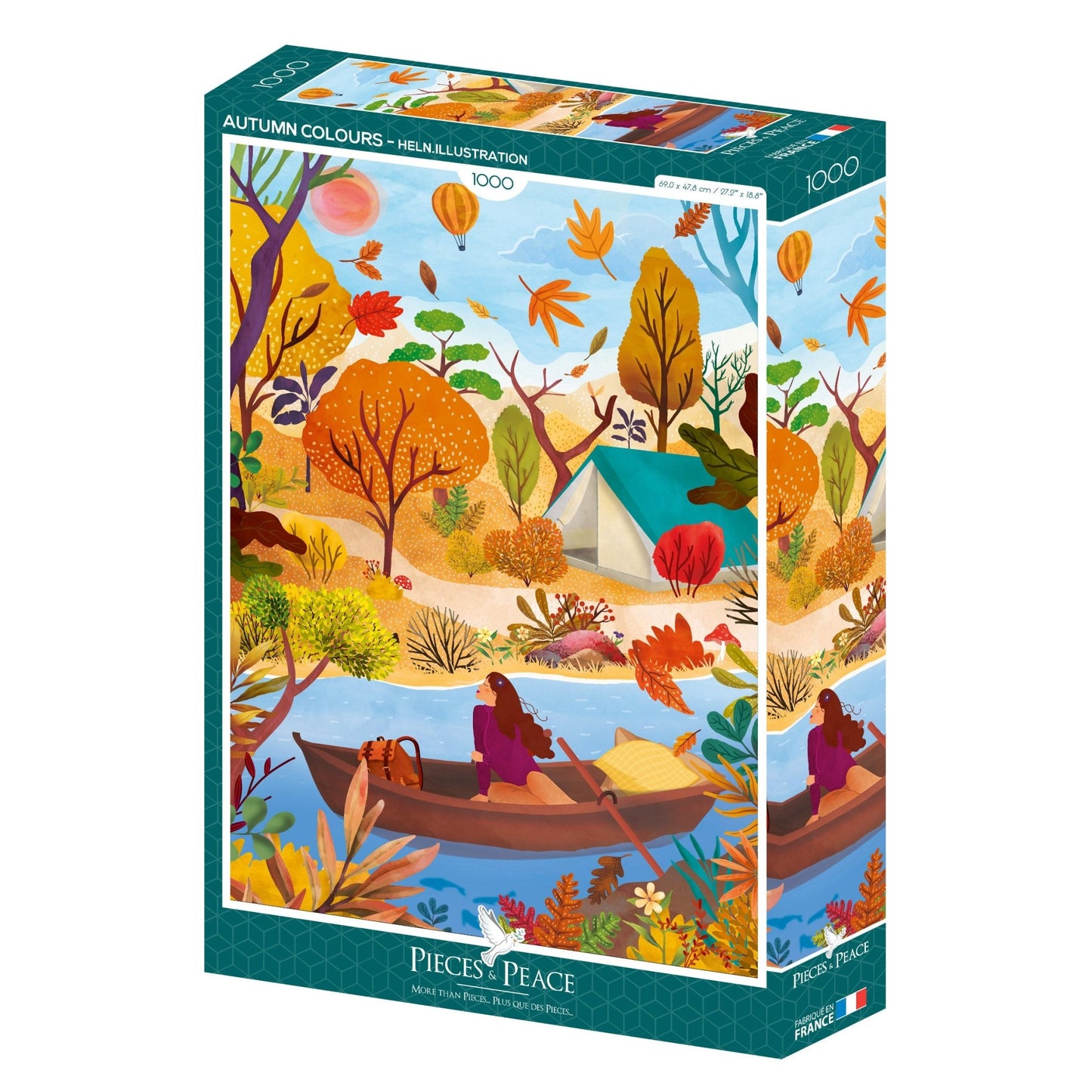 Puzzle 1000 Pièces Pieces & Peace - Couleurs d'AutomnePieces & Peace
