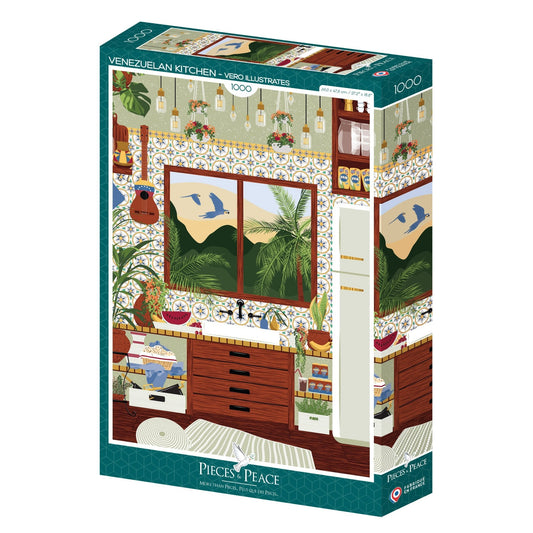 Puzzle 1000 Pièces Pieces & Peace - Cuisine VénézuéliennePieces & Peace