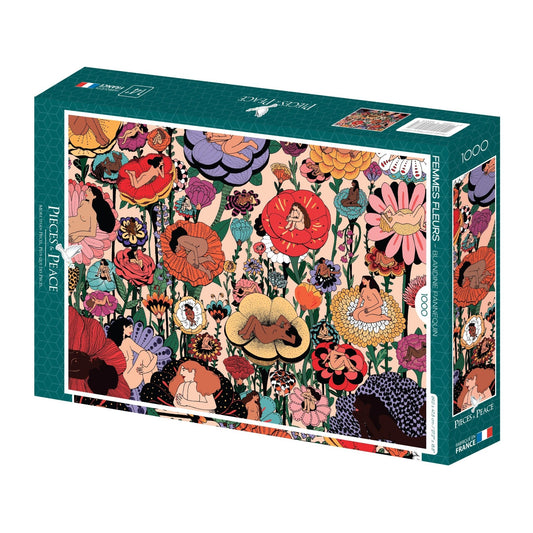 Puzzle 1000 Pièces Pieces & Peace - Femmes FleursPieces & Peace
