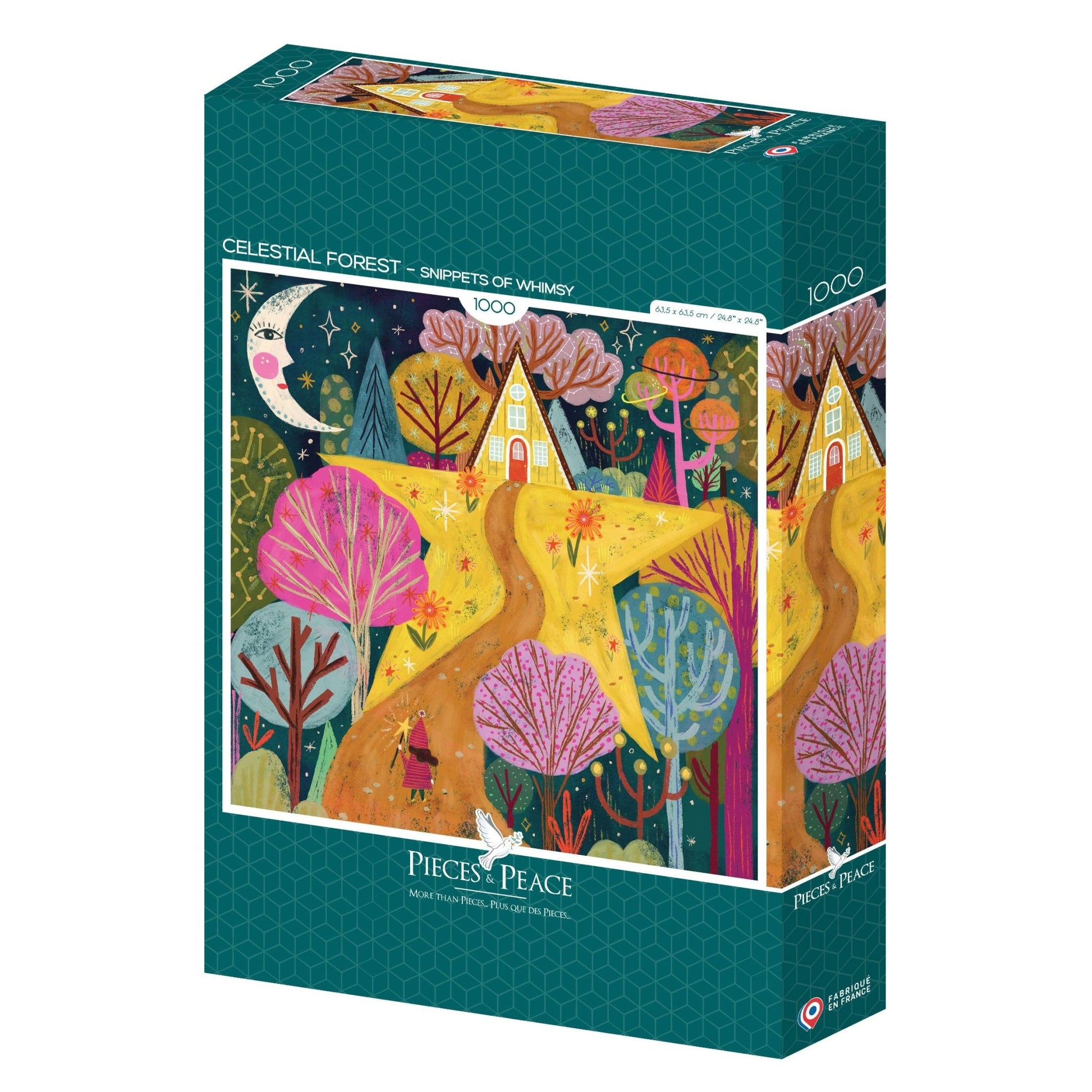 Puzzle 1000 Pièces Pieces & Peace - Forêt CélestePieces & Peace