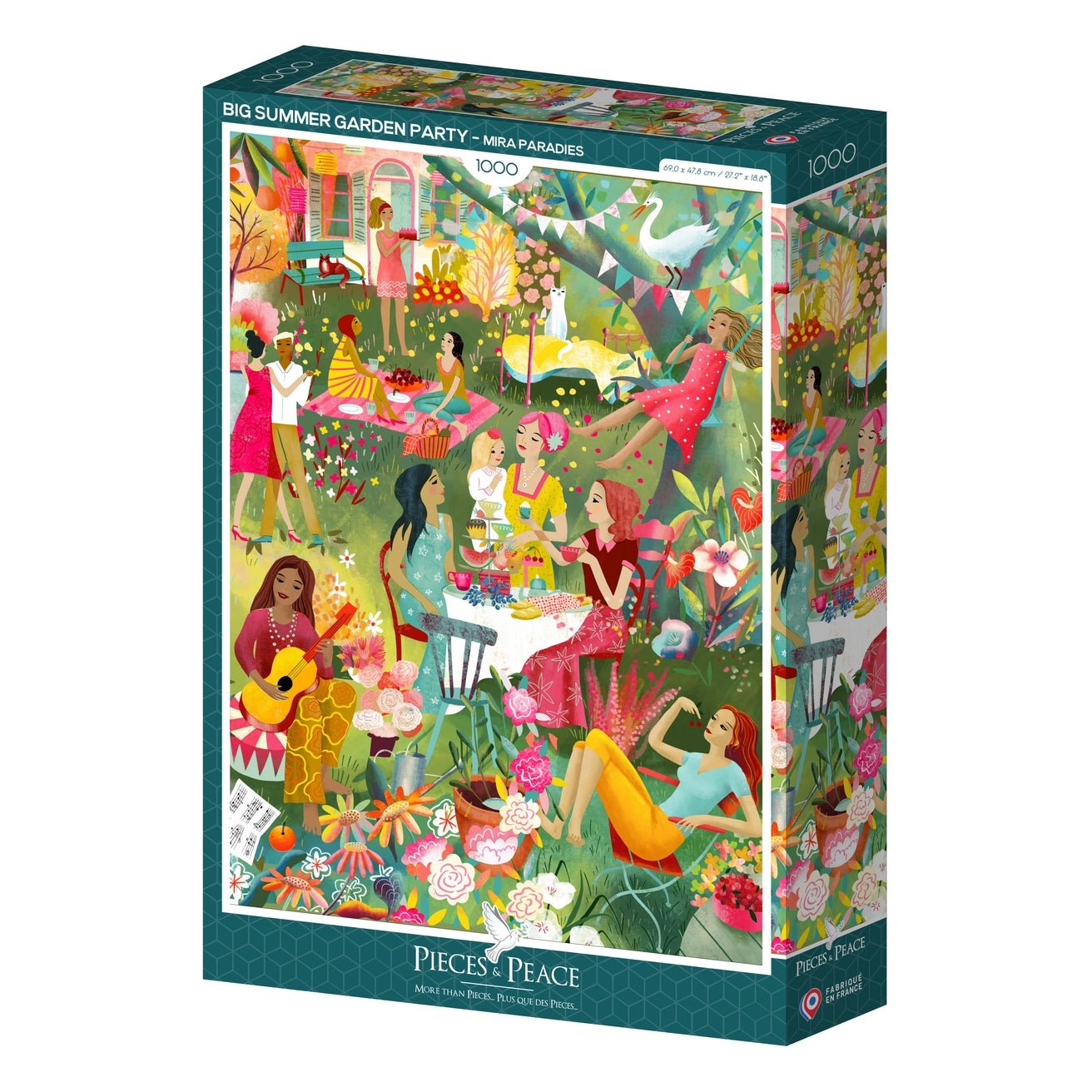 Puzzle 1000 Pièces Pieces & Peace - Garden Party EstivalePieces & Peace