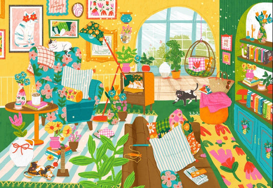 Puzzle 1000 Pièces Pieces & Peace - Home is Where the Cats arePieces & Peace