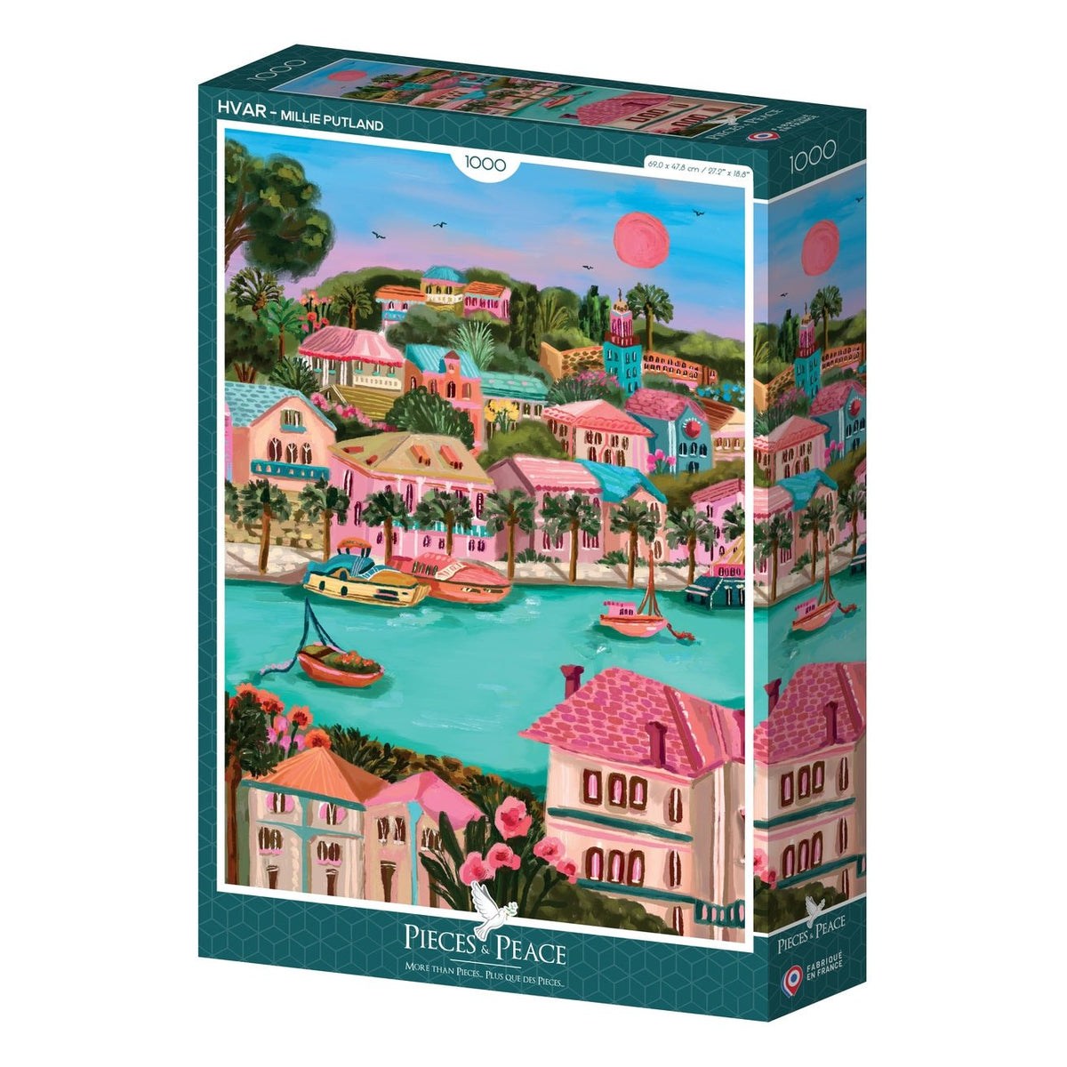 Puzzle 1000 Pièces Pieces & Peace - HvarPieces & Peace
