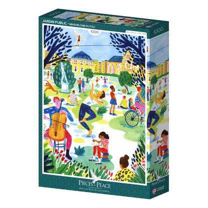 Puzzle 1000 pièces Pieces & Peace - Jardin PublicPieces & Peace