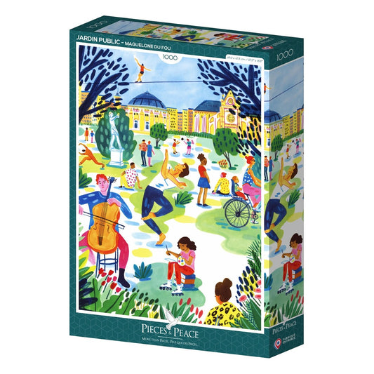 Puzzle 1000 pièces Pieces & Peace - Jardin PublicPieces & Peace