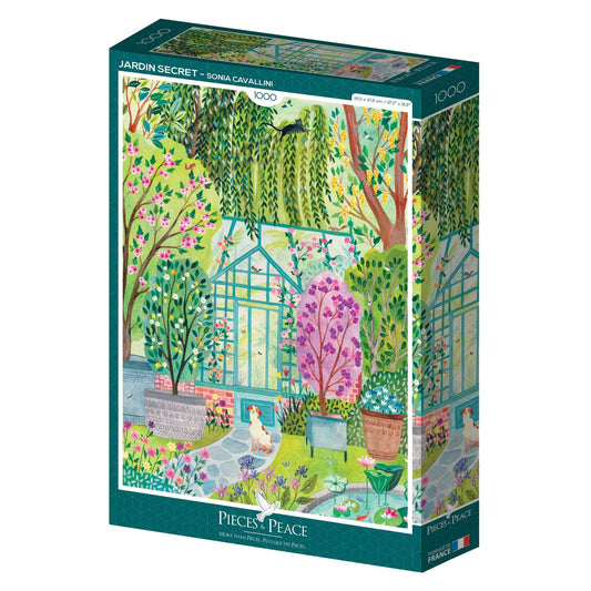 Puzzle 1000 Pièces Pieces & Peace - Jardin SecretPieces & Peace