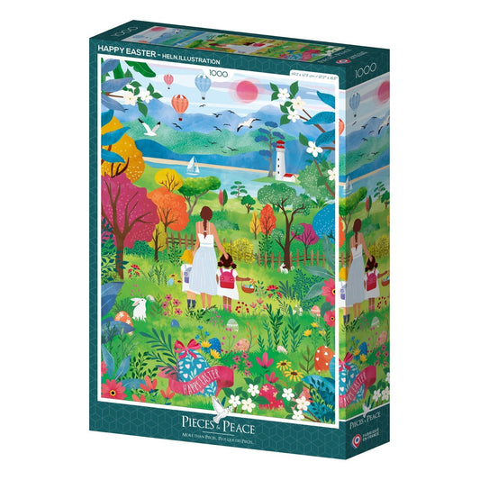 Puzzle 1000 Pièces Pieces & Peace - Joyeuses PâquesPieces & Peace