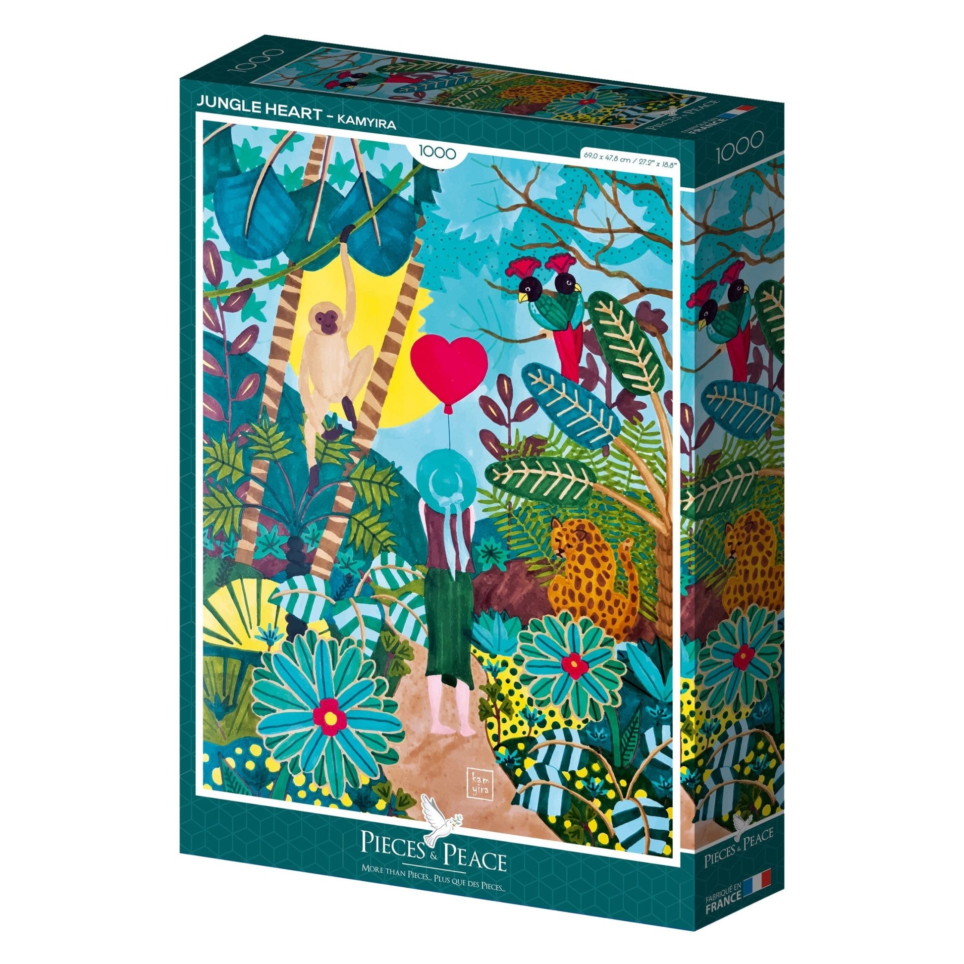 Puzzle 1000 Pièces Pieces & Peace - Jungle HeartPieces & Peace