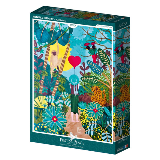 Puzzle 1000 Pièces Pieces & Peace - Jungle HeartPieces & Peace