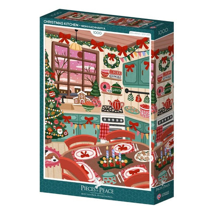 Puzzle 1000 Pièces Pieces & Peace - La Cuisine de NoëlPieces & Peace