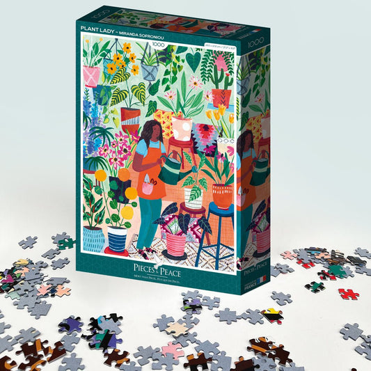 Puzzle 1000 Pièces Pieces & Peace - La Femme aux PlantesPieces & Peace